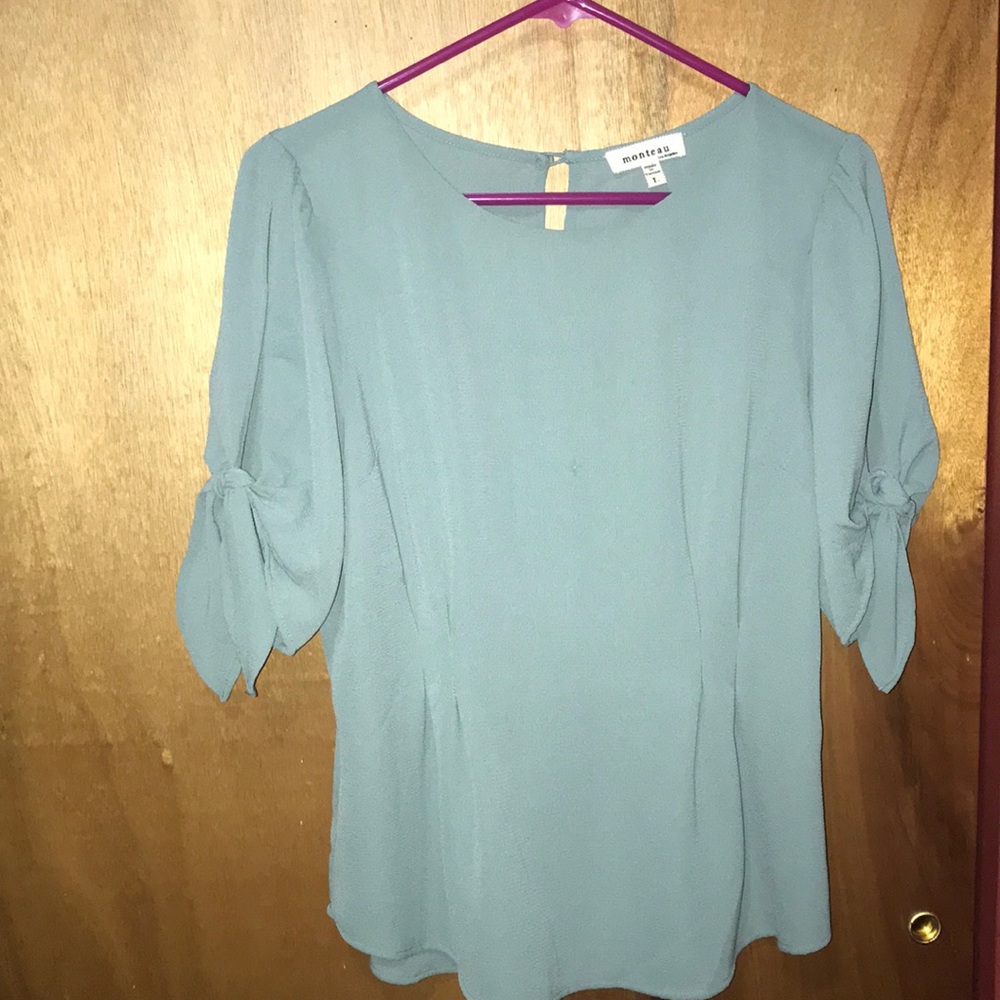 Viridian color blouse